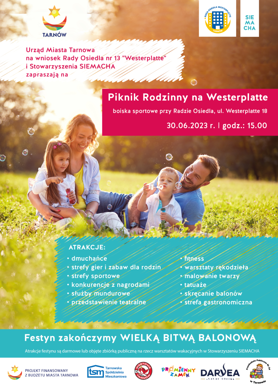 Plakat Pikniku Rodzinnego na Westerplatte